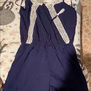 Navy blue romper